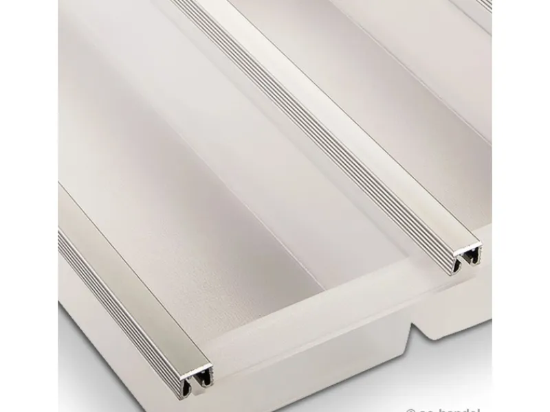 SOTECH Cuisio Besteckeinsatz 450 mm Höhe 55 mm Transluzent Weiß mit Messerblock