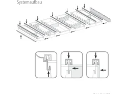 Best SOTECH Cuisio Besteckeinsatz 1200 mm Höhe 55 mm Transluzent Weiß mit Messerblock