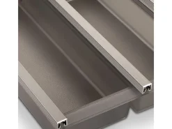 SOTECH Besteckkästen<Cuisio Besteckeinsatz 800 mm Höhe 55 mm Transluzent Graphitgrau mit Messerblock