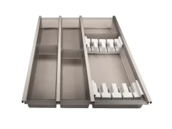 Online SOTECH Cuisio Besteckeinsatz 450 mm Höhe 55 mm Transluzent Graphitgrau mit Messerblock