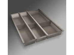 Online SOTECH Cuisio Besteckeinsatz 450 mm Höhe 55 mm Transluzent Graphitgrau mit Messerblock