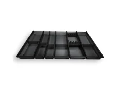 Online SOTECH Cuisio Besteckeinsatz Höhe 55mm Transluzent Anthrazit mit Messerblock Für Blum Legrabox 473mm Korpusbreite 900mm