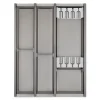 Discount SOTECH Cuisio Besteckeinsatz 55mm Transluzent Graphitgrau mit Messerblock Für Blum Legrabox 473mm mit Korpusbreite 450mm