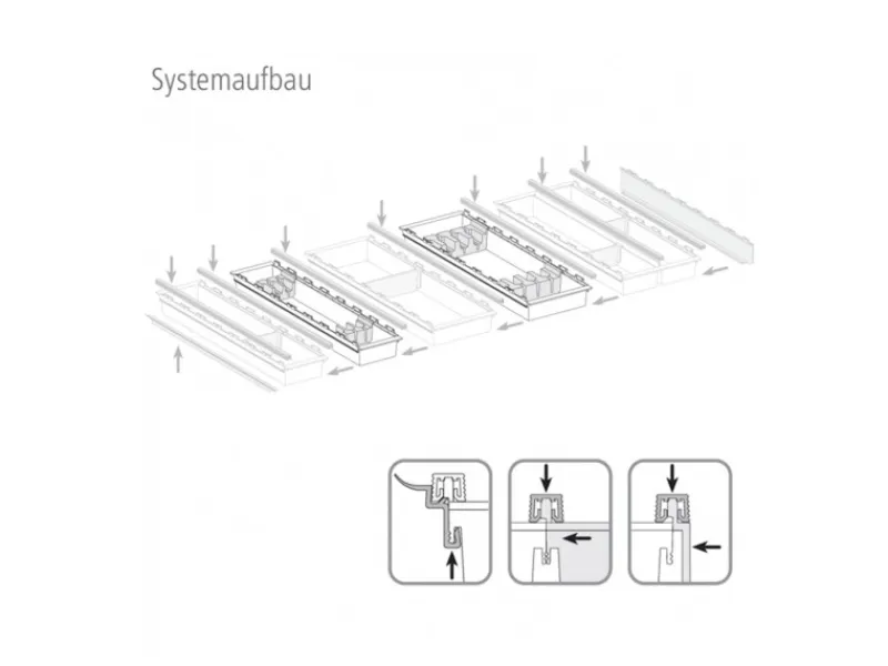 Discount SOTECH Cuisio Besteckeinsatz 55mm Transluzent Graphitgrau mit Messerblock Für Blum Legrabox 473mm mit Korpusbreite 450mm