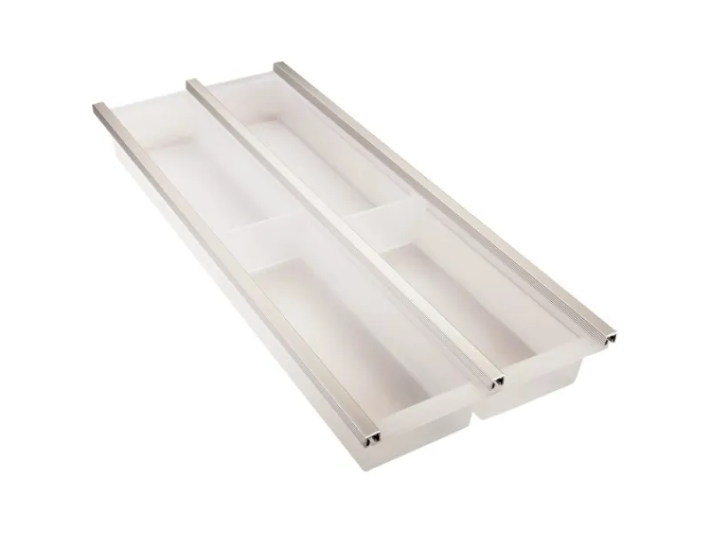 New SOTECH Cuisio Besteckeinsatz 300 mm Höhe 55 mm Transluzent Weiß