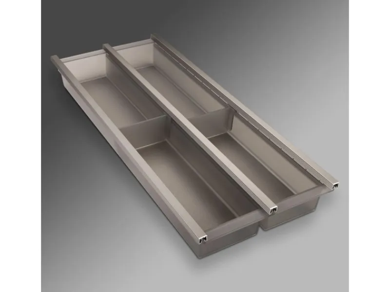 SOTECH Besteckkästen<Cuisio Besteckeinsatz 300 mm Höhe 55 mm Transluzent Graphitgrau