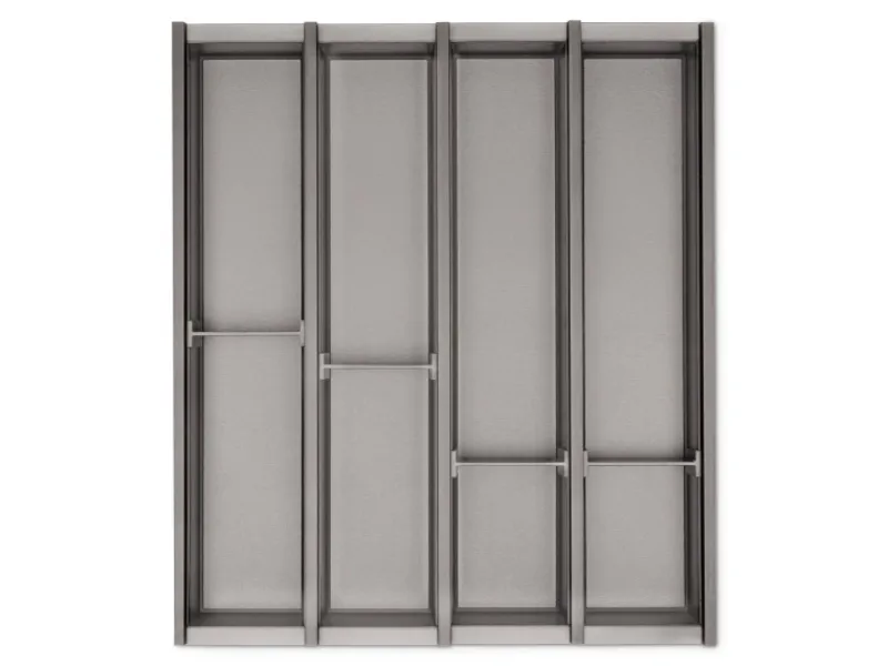 SOTECH Cuisio Besteckeinsatz Höhe 55 mm Transluzent Graphitgrau Für Blum Legrabox 473 mm mit Korpusbreite 500 mm< Besteckkästen