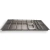 SOTECH Besteckkästen<Cuisio Besteckeinsatz 1200 mm Höhe 55 mm Transluzent Graphitgrau mit Messerblock