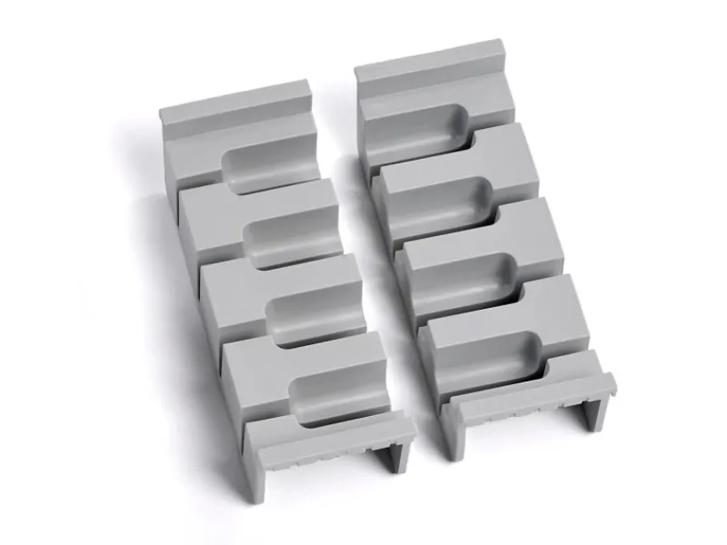 SOTECH Besteckkästen<Cuisio Besteckeinsatz 55mm Transluzent Graphitgrau mit Messerblock Für Blum Legrabox 473mm mit Korpusbreite 800mm