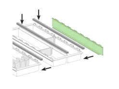 Outlet SOTECH Cuisio Besteckeinsatz Seitenwand Transluzent Graphitgrau