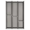 SOTECH Cuisio Besteckeinsatz Höhe 55 mm Transluzent Graphitgrau Für Blum Legrabox 473 mm mit Korpusbreite 400 mm< Besteckkästen
