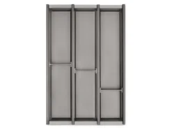 SOTECH Cuisio Besteckeinsatz Höhe 55 mm Transluzent Graphitgrau Für Blum Legrabox 473 mm mit Korpusbreite 400 mm< Besteckkästen