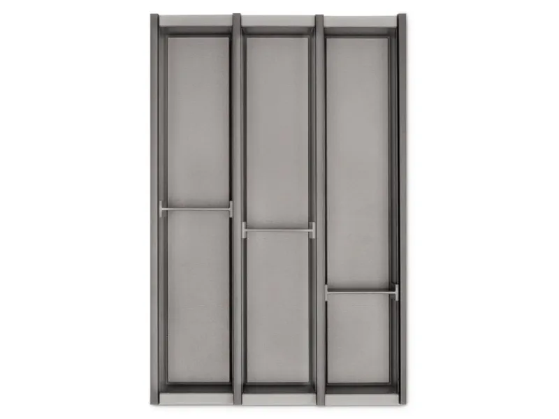 SOTECH Cuisio Besteckeinsatz Höhe 55 mm Transluzent Graphitgrau Für Blum Legrabox 473 mm mit Korpusbreite 400 mm< Besteckkästen