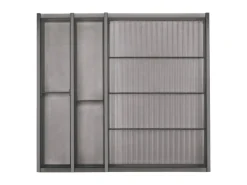 SOTECH Cuisio Gewürzeinsatz Höhe 55 mm Transluzent Graphitgrau Für Blum Legrabox 473 mm mit Korpusbreite 600 mm< Besteckkästen