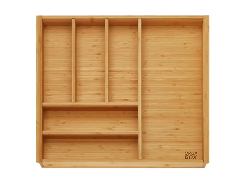 Clearance SOTECH ORGA-BOX 3 Bambus Besteckeinsatz Für 60er Schublade 473x497x56 mm mit 6 Fächer Für Nobilia Küchen Ab August 2012