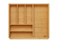 Clearance SOTECH ORGA-BOX 3 Bambus Besteckeinsatz Für 60er Schublade 473x497x56 mm mit 6 Fächer Für Nobilia Küchen Ab August 2012