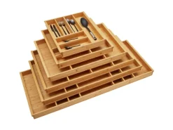 SOTECH ORGA-BOX 3 Bambus Besteckeinsatz Für 50er Schublade 473x397x56 mm mit 6 Fächer Für Nobilia Küchen Ab August 2012< Besteckkästen