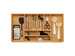 SOTECH Besteckkästen<ORGA-BOX 3 Bambus Besteckeinsatz Für 90er Schublade 473x797x56 mm mit 10 Fächer Für Nobilia Küchen Ab August 2012