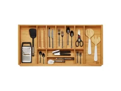 SOTECH ORGA-BOX 3 Bambus Besteckeinsatz Für 100er Schublade 473x897x56 mm 11 Fächer Für Nobilia Küchen Ab August 2012< Besteckkästen