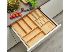 SOTECH Besteckkästen<Orga-Box-1 Bambus Besteckeinsatz 6 Fächer Für Blum Tandembox Antaro Schubladen 519x473x56 mm im 60er Schrank