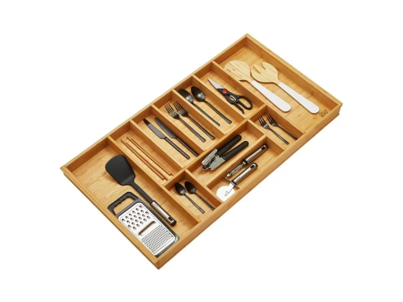 SOTECH Besteckkästen<Orga-Box-1 Bambus Besteckeinsatz 11 Fächer Für Blum Tandembox Antaro Schubladen 919x473x56 mm im 100er Schrank