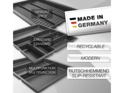 Discount SOTECH ORGA-BOX-2 Besteckeinsatz Tiefe 462 mm Höhe 50,5 mm Für Nobilia Küchen Canvas Struktur Breite 409 mm Anthrazit