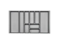 SOTECH ORGA-BOX-2 Besteckeinsatz Tiefe 462 mm Höhe 50,5 mm Für Nobilia Küchen Canvas Struktur Breite 809 mm< Besteckkästen