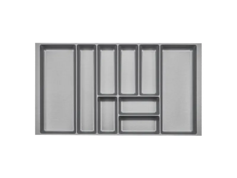 SOTECH ORGA-BOX-2 Besteckeinsatz Tiefe 462 mm Höhe 50,5 mm Für Nobilia Küchen Canvas Struktur Breite 809 mm< Besteckkästen