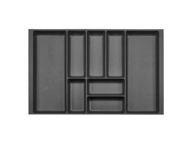SOTECH ORGA-BOX-2 Besteckeinsatz Tiefe 462 mm Höhe 50,5 mm Für Nobilia Küchen Canvas Struktur Breite 709 mm< Besteckkästen