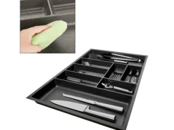 SOTECH ORGA-BOX-2 Besteckeinsatz Tiefe 462 mm Höhe 50,5 mm Für Nobilia Küchen Canvas Struktur Breite 709 mm< Besteckkästen