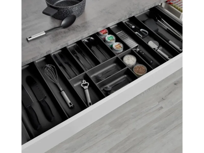 SOTECH Besteckkästen<ORGA-BOX-3 Besteckeinsätze Tiefe 473 mm Höhe 50,5 mm Schubladeneinsätze Breite 1091 mm
