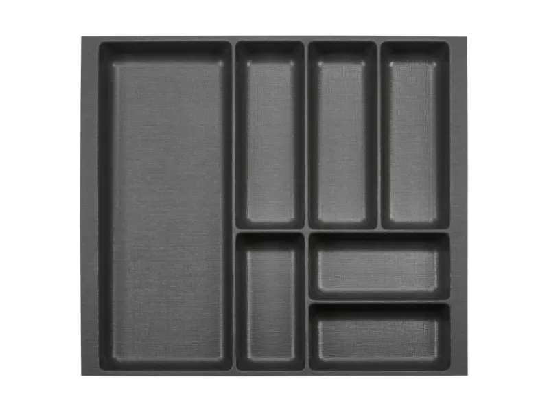 SOTECH ORGA-BOX-2 Besteckeinsatz Tiefe 462 mm Höhe 50,5 mm Für Nobilia Küchen Canvas Struktur Breite 509 mm< Besteckkästen