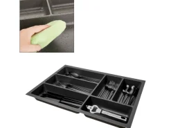 Clearance SOTECH ORGA-BOX-3 Besteckeinsätze Tiefe 473 mm Höhe 50,5 mm Schubladeneinsätze Breite 291 mm Anthrazit