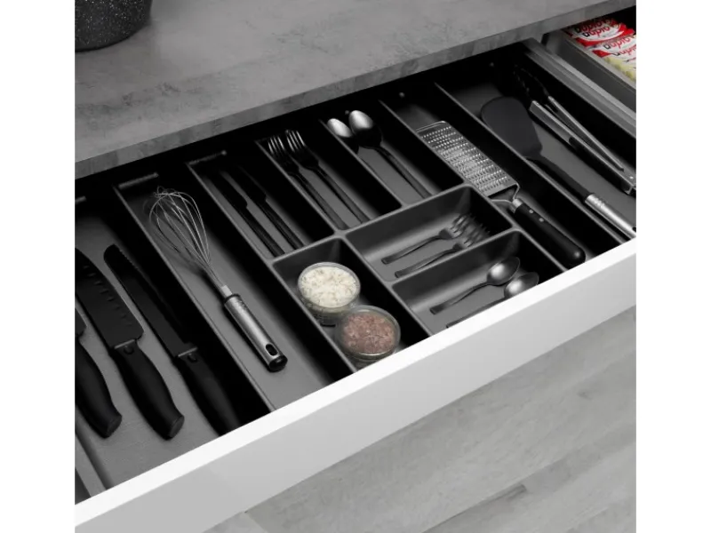 SOTECH ORGA-BOX-3 Besteckeinsätze Tiefe 473 mm Höhe 50,5 mm Schubladeneinsätze Breite 891 mm< Besteckkästen