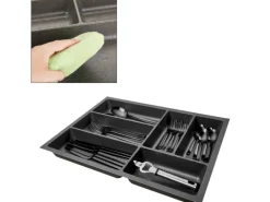 SOTECH ORGA-BOX-2 Besteckeinsatz Tiefe 462 mm Höhe 50,5 mm Für Nobilia Küchen Canvas Struktur Breite 359 mm< Besteckkästen