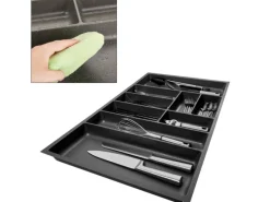SOTECH Besteckkästen<ORGA-BOX-2 Besteckeinsatz Tiefe 462 mm Höhe 50,5 mm Für Nobilia Küchen Canvas Struktur Breite 809 mm