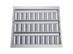 SOTECH ORGA-BOX Gewürzgläsereinsatz 488 x 473 x 28 mm Silbergrau Gewürzdoseneinsatz Für 60er Korpusbreite