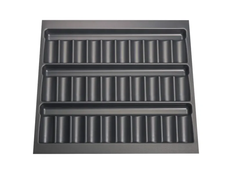 Online SOTECH ORGA-BOX Gewürzgläsereinsatz 526 x 474 x 28 mm Schiefergrau Gewürzdoseneinsatz Für 60er Korpusbreite