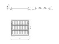 SOTECH ORGA-BOX-2 Gewürzgläsereinsatz Tiefe 462mm Höhe 50,5mm Für Nobilia Küchen Canvas Struktur Breite 509mm< Besteckkästen