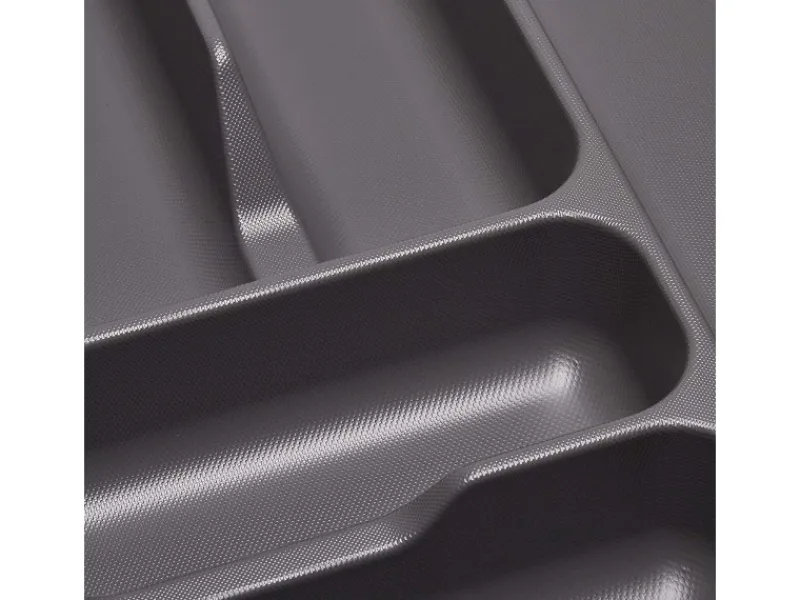 SOTECH Orga-Box I Besteckeinsatz Oriongrau 800 mm Höhe 55 mm Antirutschbeschichtung Für Blum Tandembox und ModernBox< Besteckkästen
