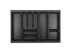 SOTECH Orga-Box I Besteckeinsatz Lavagrau 800 mm Höhe 55 mm Für Blum Tandembox und ModernBox< Besteckkästen