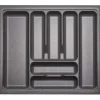 SOTECH Orga-Box I Besteckeinsatz Oriongrau 600 mm Höhe 55 mm Antirutschbeschichtung Für Blum Tandembox und ModernBox