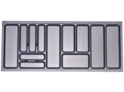 SOTECH Besteckkästen<Orga-Box I Besteckeinsatz Silbergrau 1200 mm Höhe 55 mm Für Blum Tandembox und ModernBox