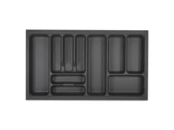 SOTECH Orga-Box I Besteckeinsatz Höhe 55 mm Oriongrau 900 mm Antirutschbeschichtung Für Blum Tandembox und ModernBox< Besteckkästen