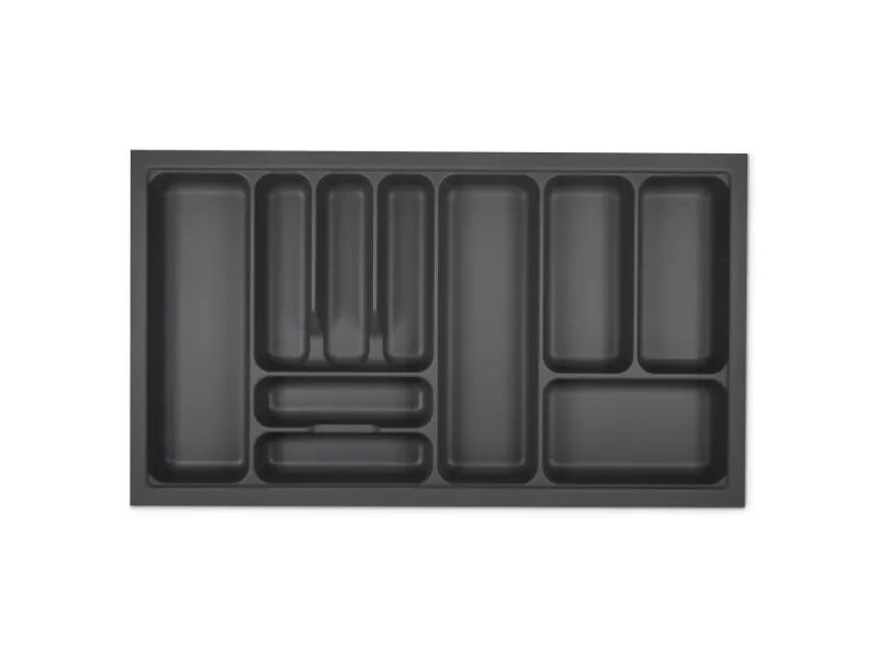 SOTECH Orga-Box I Besteckeinsatz Höhe 55 mm Oriongrau 900 mm Antirutschbeschichtung Für Blum Tandembox und ModernBox< Besteckkästen