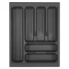 SOTECH Orga-Box I Besteckeinsatz Oriongrau 450 mm Höhe 55 mm Antirutschbeschichtung Für Blum Tandembox und ModernBox< Besteckkästen