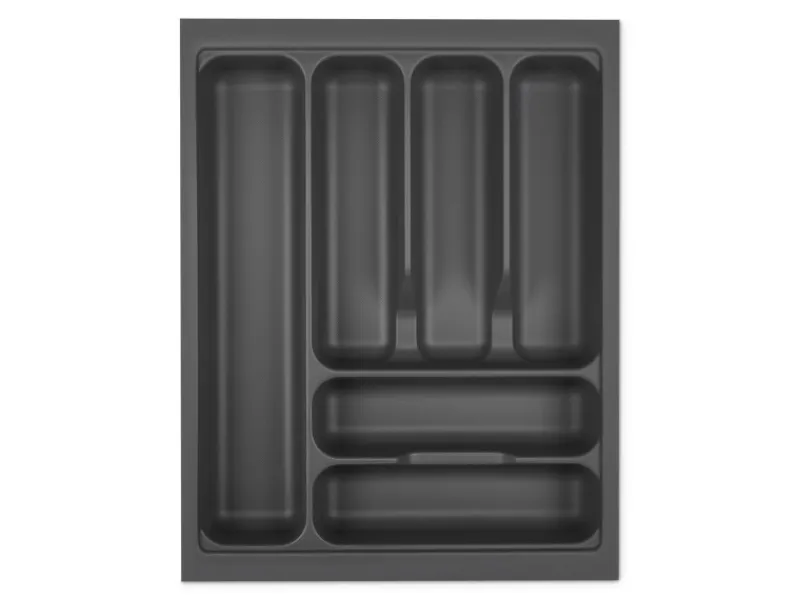 SOTECH Orga-Box I Besteckeinsatz Oriongrau 450 mm Höhe 55 mm Antirutschbeschichtung Für Blum Tandembox und ModernBox< Besteckkästen