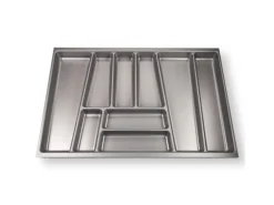 New SOTECH ORGA-BOX II Besteckeinsatz 800 mm Höhe 45 mm Silbergrau Für Nobilia Schubladen