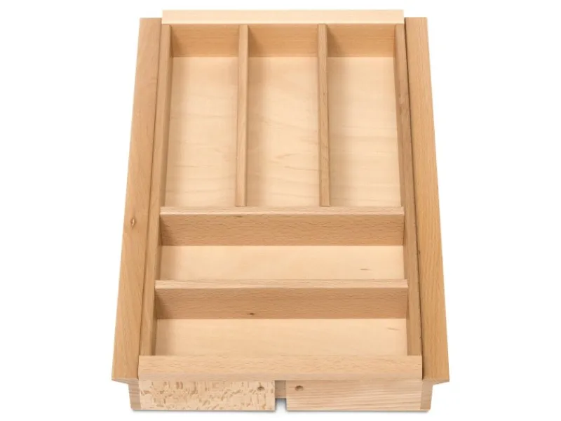 SOTECH ORGA-BOX III Buche Besteckeinsatz 800 mm Höhe 56 mm Für Nobilia Ab 2013 Pronorm und Brigitte Küchen< Besteckkästen