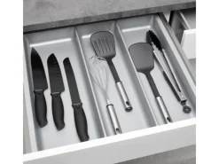 SOTECH ORGA-BOX-2 Multifunktionseinsatz Tiefe 462mm Höhe 50,5mm Für Nobilia Küchen Canvas Struktur 509mm< Besteckkästen
